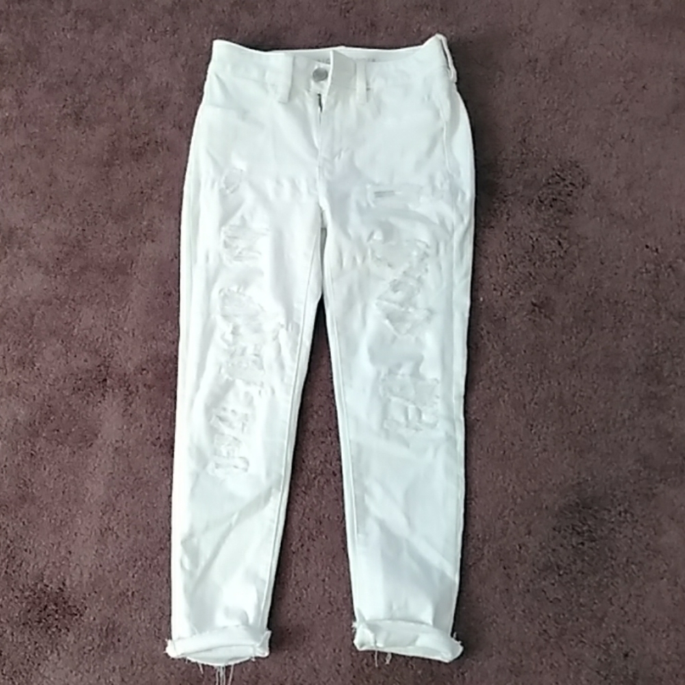 Hi-rise jegging crop jeans